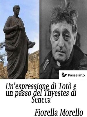 cover image of Un'espressione di Totò e un passo del Thyestes di Seneca